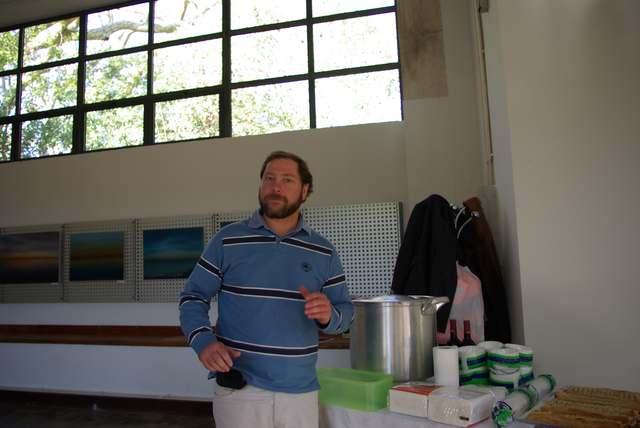 Péter Balikó a apresentar o seu trabalho