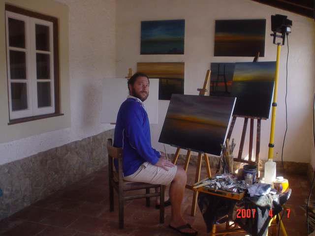 Péter Balikó no atelier, 2007